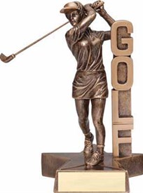 RST- Female Golf Resin Figure