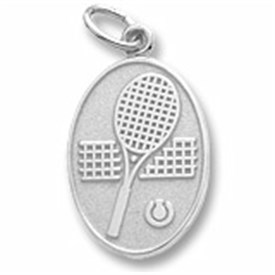 CHTR - Sterling Silver Tennis Racket Charm