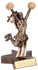 MRST506 - 8 1/2 inch Tall Cheerleading Resin Trophy