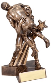MRST534 - 8 1/2 inch Wrestling Resin Trophy
