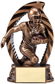 RST 5 1/2 inch Tall Football Resin Trophy