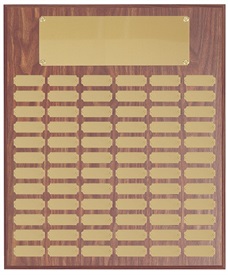 P208 Series - Walnut Finish Anniversary Plaque