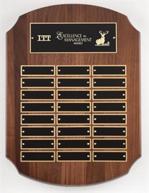 P398 - Walnut Anniversary Plaque