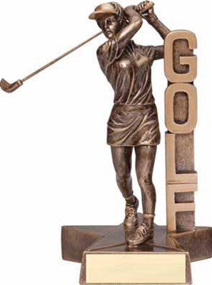 RST- Female Golf Resin Figure