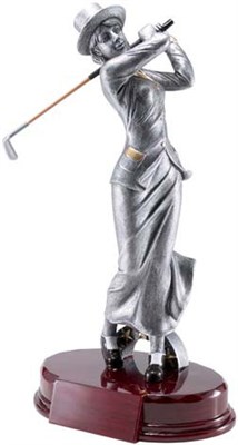 CAT-7 - Female Vintage Golf Resin Figure