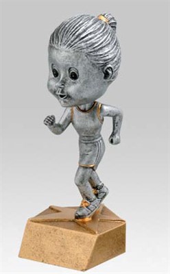 BH-6 - Female Track Bobblehead Figure