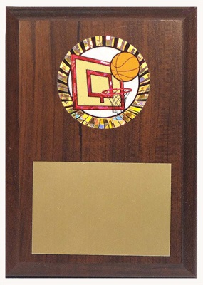 PBM 4 x 6 Basketball Plaque