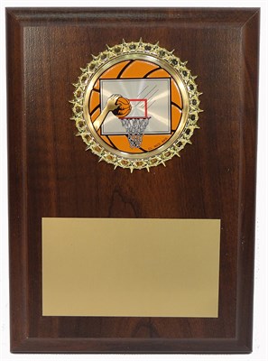 PBM 5 x 7 Basketball Plaque