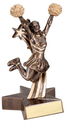 MRST506 - 8 1/2 inch Tall Cheerleading Resin Trophy