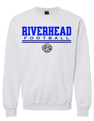 Riverhead High School Sport Grey Crewneck Sweatshirt - Orders due Friday, September 29, 2023