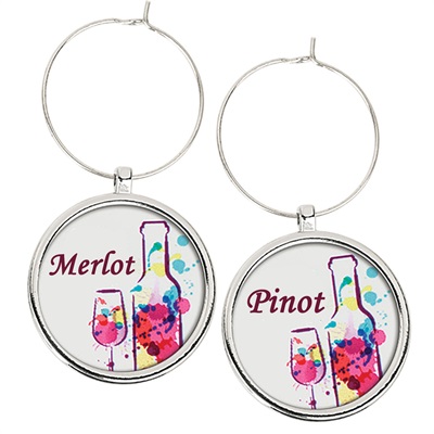 Set of 6 Wine Glass Charm 1